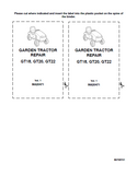 New Holland GT20 Garden Tractor Service Repair Manual