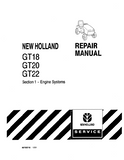 New Holland GT20 Garden Tractor Service Repair Manual