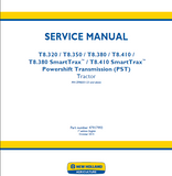 New Holland T8.350 Tractor Service Repair Manual (PIN ZFRE03123 and above)