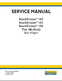 New Holland StackCruiser 102 Tier 4B (final) Bale Wagon Service Repair Manual [YHG651501 - ]