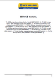 New Holland T9.645 Tier 4B (final) Tractor Service Repair Manual