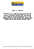 New Holland TD75F Tractor Service Repair Manual