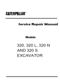 Caterpillar Cat 320 N EXCAVATOR (Prefix 6KM) Service Repair Manual (6KM00001 and up)