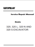 Caterpillar Cat 320 S EXCAVATOR (Prefix 3XK) Service Repair Manual (3XK00822 and up)