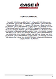 CASE IH FARMALL 105V with cab Tier 3 Tractor Service Repair Manual PIN ZBJF20562 and above