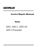 Caterpillar Cat 320C Excavator (Prefix BEA) Service Repair Manual (BEA00001 and up)
