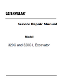 Caterpillar Cat 320C L Excavator (Prefix BDC) Service Repair Manual (BDC00001 and up)