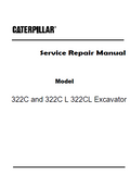 Caterpillar Cat 322C Excavator (Prefix DAA) Service Repair Manual (DAA00001 and up)