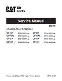 CATERPILLAR CAT DP45K FORKLIFT LIFT TRUCKS CHASSIS, MAST AND OPTIONS Service Repair Manual SN：ET19C-80001 and up