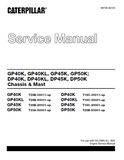 CATERPILLAR CAT DP40K FORKLIFT LIFT TRUCKS CHASSIS AND MAST Service Repair Manual SN：T19C-00011 and up