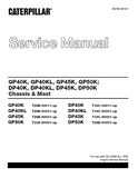 CATERPILLAR CAT DP50K FORKLIFT LIFT TRUCKS CHASSIS AND MAST Service Repair Manual SN：T28B-50001 and up