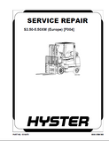 Hyster F004 (S4.50XM Europe) Forklift Service Repair Manual