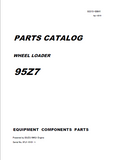 Kawasaki 95Z7 Wheel Loader Equipment Components Parts Catalogue Manual (Serial No. 97J1-0101 ～)
