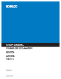 KOBELCO 80CS ACERA TIER 4 CRAWLER EXCAVATOR Service Repair Manual