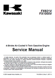 Kawasaki FX1000V 4-Stroke Air-Cooled V-Twin Gasoline Engine Service Repair Manual