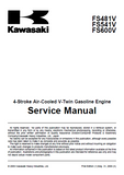 Kawasaki FS600V 4-Stroke Air-Cooled V-Twin Gasoline Engine Service Repair Manual