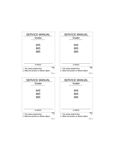 CASE 885 Grader Service Repair Manual – FREESAMPLESERVICEMANUAL