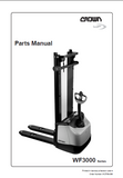 Crown WF3000 Series Forklift Parts Catalogue Manual