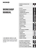 2001 Hino SG series Truck Service Repair Manual