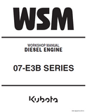 Kubota V3307-DI-T-E3B DIESEL ENGINE Service Repair Manual