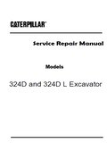 Caterpillar Cat 324D L Excavator (Prefix JAT) Service Repair Manual (JAT00001 and up)