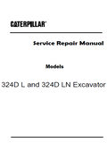 Caterpillar Cat 324D L Excavator (Prefix TRH) Service Repair Manual (TRH00001 and up)