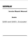 Caterpillar Cat 324D L Excavator (Prefix CJX) Service Repair Manual (CJX00001 and up)