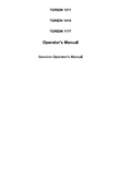 CLAAS TORION 1177 (Type K55) Wheel Loader Operator manual