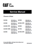 Caterpillar Cat GC55K STR Forklift Lift Trucks Service Repair Manual SN：AT88-00001 and up