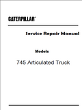 Caterpillar Cat 745 Articulated Truck (Prefix 3F6) Service Repair Manual (3F600001 and up)
