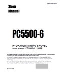 Komatsu PC5500-6 Hydraulic Mining Shovel Service Repair Manual (SN: 15039)