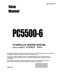 Komatsu PC5500-6 Hydraulic Mining Shovel Service Repair Manual (SN: 15019)