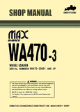 Komatsu WA470-3 Wheel Loader Service Repair Manual (SN: 25001 and up)