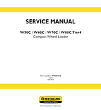 New Holland W70C Tier 4 Compact Wheel Loader Service Repair Manual