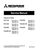 Mitsubishi FGC20K Forklift Trucks Service Repair Manual SN: AF82E-00011-UP