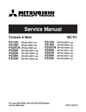 MITSUBISHI FG15N FORKLIFT TRUCKS Service Repair Manual SN：EF34L-0001-UP