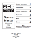 JCB SD55-3 Piece Axles Service Repair Manual