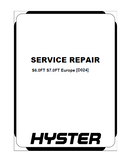 Hyster D024 (S6.0FT Europe) Forklift Service Repair Manual