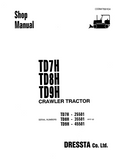 Komatsu TD9H Dozer Bulldozer Service Repair Manual S/N 45501 and up