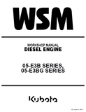 KUBOTA D1105-E3B DIESEL ENGINE Service Repair Manual
