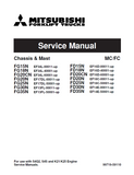 MITSUBISHI FG35AN FORKLIFT TRUCKS Service Repair Manual SN：F13F-80001/90001-UP
