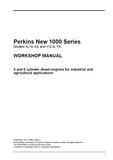 PERKINS NEW 1000 SERIES MODELS AP DIESEL ENGINE Service Repair Manual