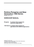PERKINS 1300 SERIES WE DIESEL ENGINE Service Repair Manual