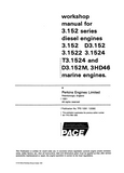 PERKINS 3.152 SERIES 3HD46 MARINE ENGINE Service Repair Manual