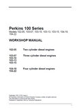 PERKINS 100 SERIES 103-15 DIESEL ENGINE Service Repair Manual