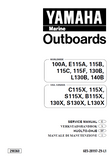 YAMAHA E115AE OUTBOARD Service Repair Manual X: 760102 -