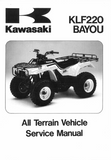 1997 Kawasaki KLF220-A10 Bayou Service Repair Manual