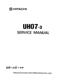 Hitachi UH07-3 Hydraulic Excavator Service Repair Manual
