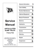 JCB 718 FASTRAC Service Repair Manual SN: 00832052-00832999