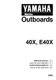 YAMAHA OUTBOARD 40XMH, E40XMH, E40MH Service Repair Manual S: 000101-